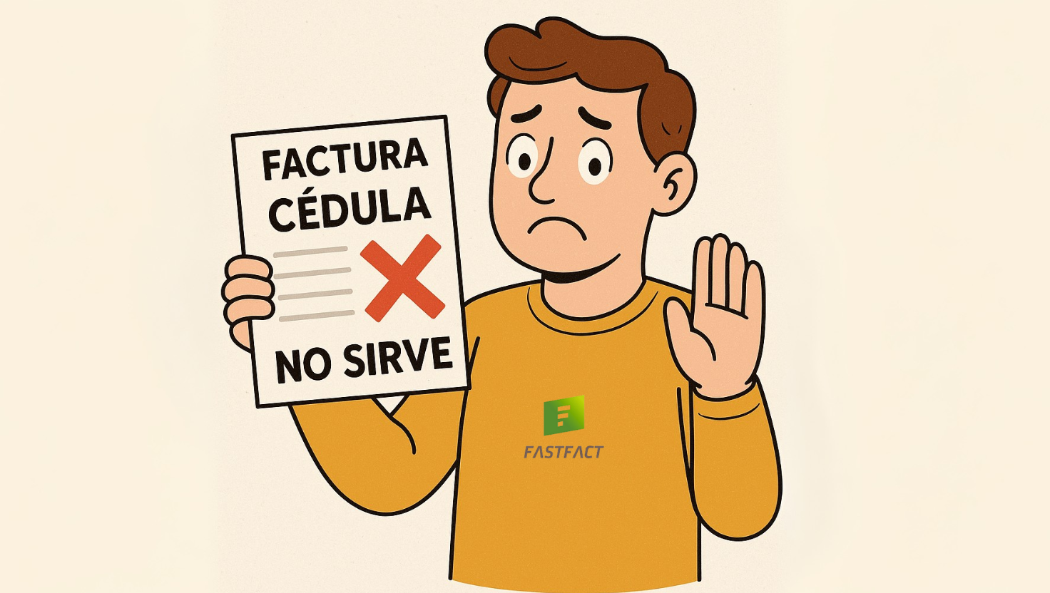 Factura con cedula no sirve