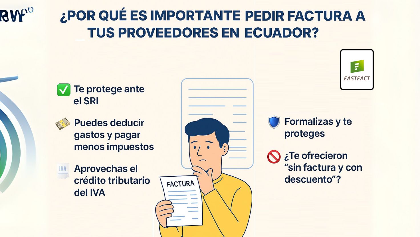 Por qué es importante pedir factura a tus proveedores en Ecuador