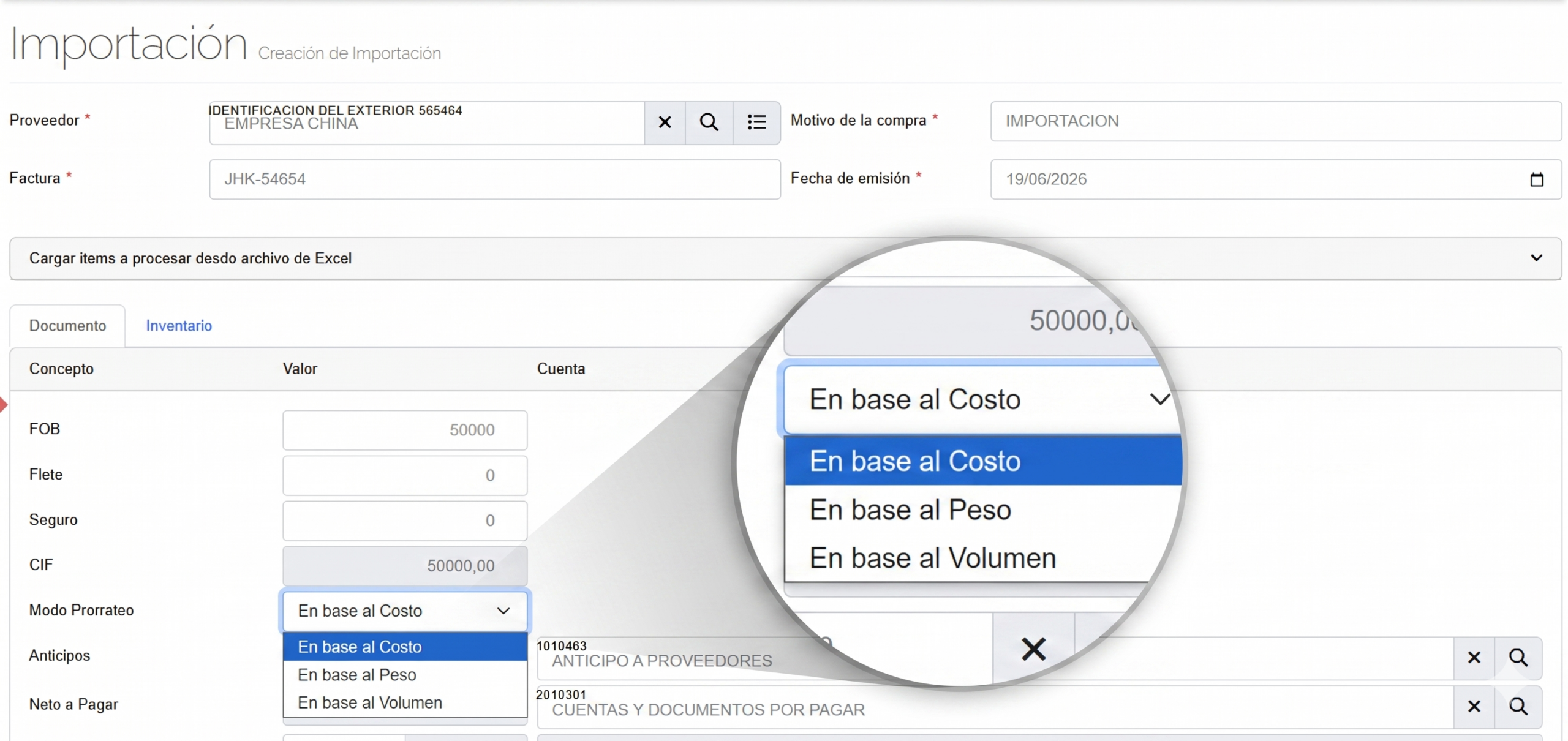 Gemini_Generated_Image_sedqlpsedqlpsedq Interfaz de FastFact mostrando la liquidación automática de costos de importación en Ecuador