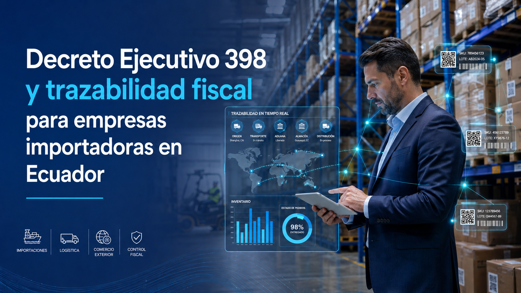 Decreto Ejecutivo 398 y trazabilidad fiscal para empresas importadoras en Ecuador